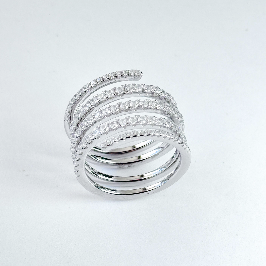 Anillo Shimmer Plateado
