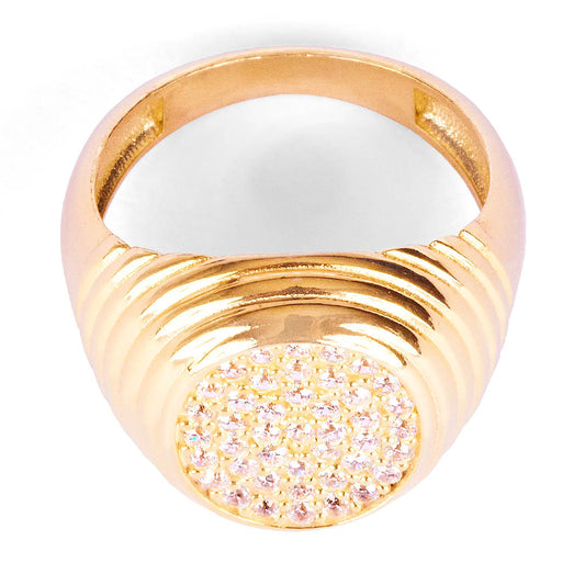 Anillo Círculo dorado