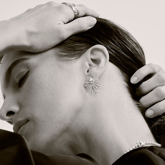 Aretes Eter Diamante dorado