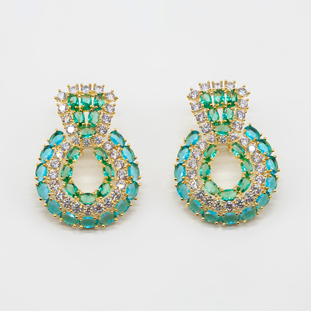 Aretes Halo dorado