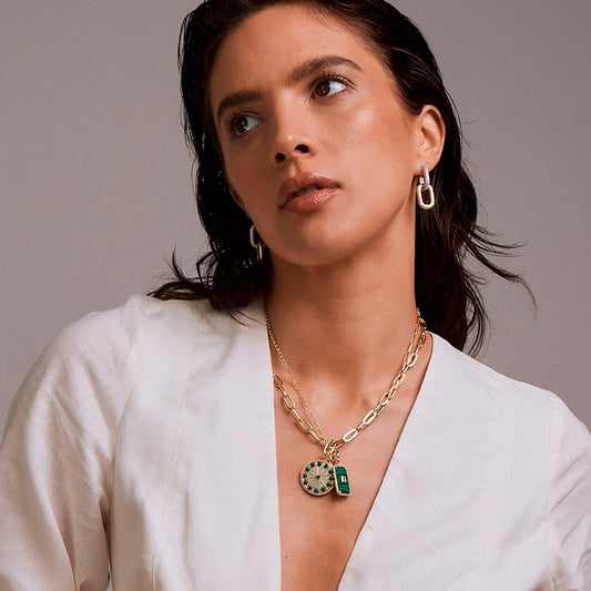 Aretes Lumbre Bicolor