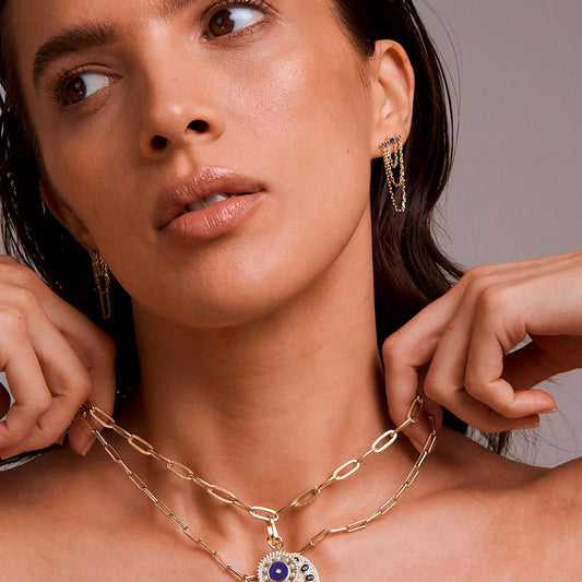 Aretes Penumbra dorado