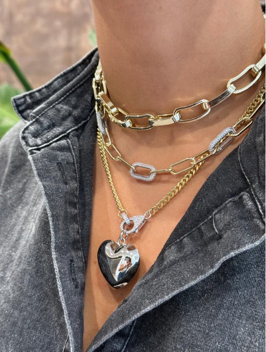 Cadena Dorada Boss Chain Necklace