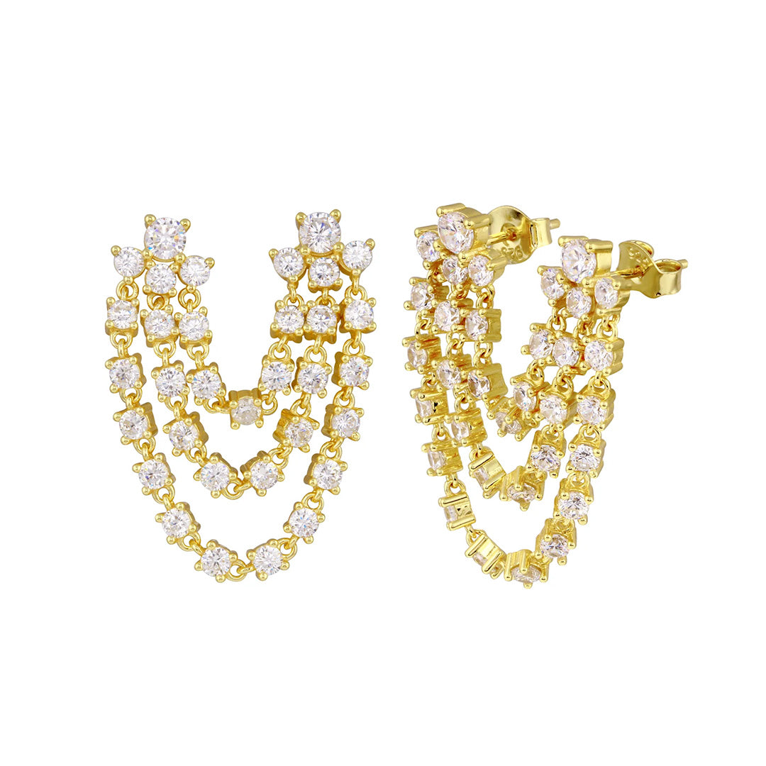 Double Cascade Earrings