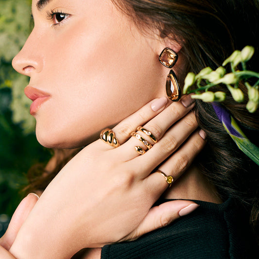 Anillo Serpiente 25 dorada