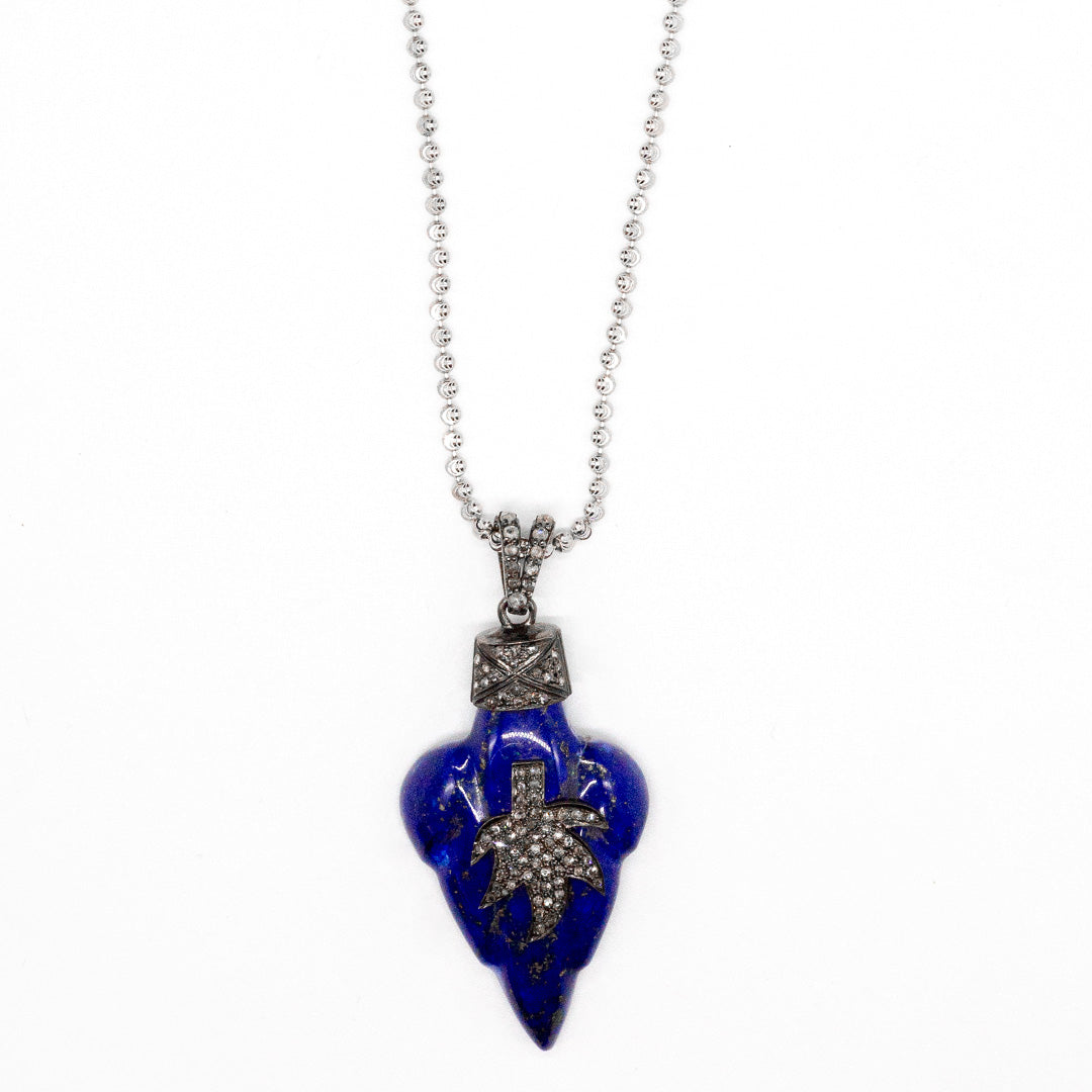 Cadena Hoja Lapislazuli