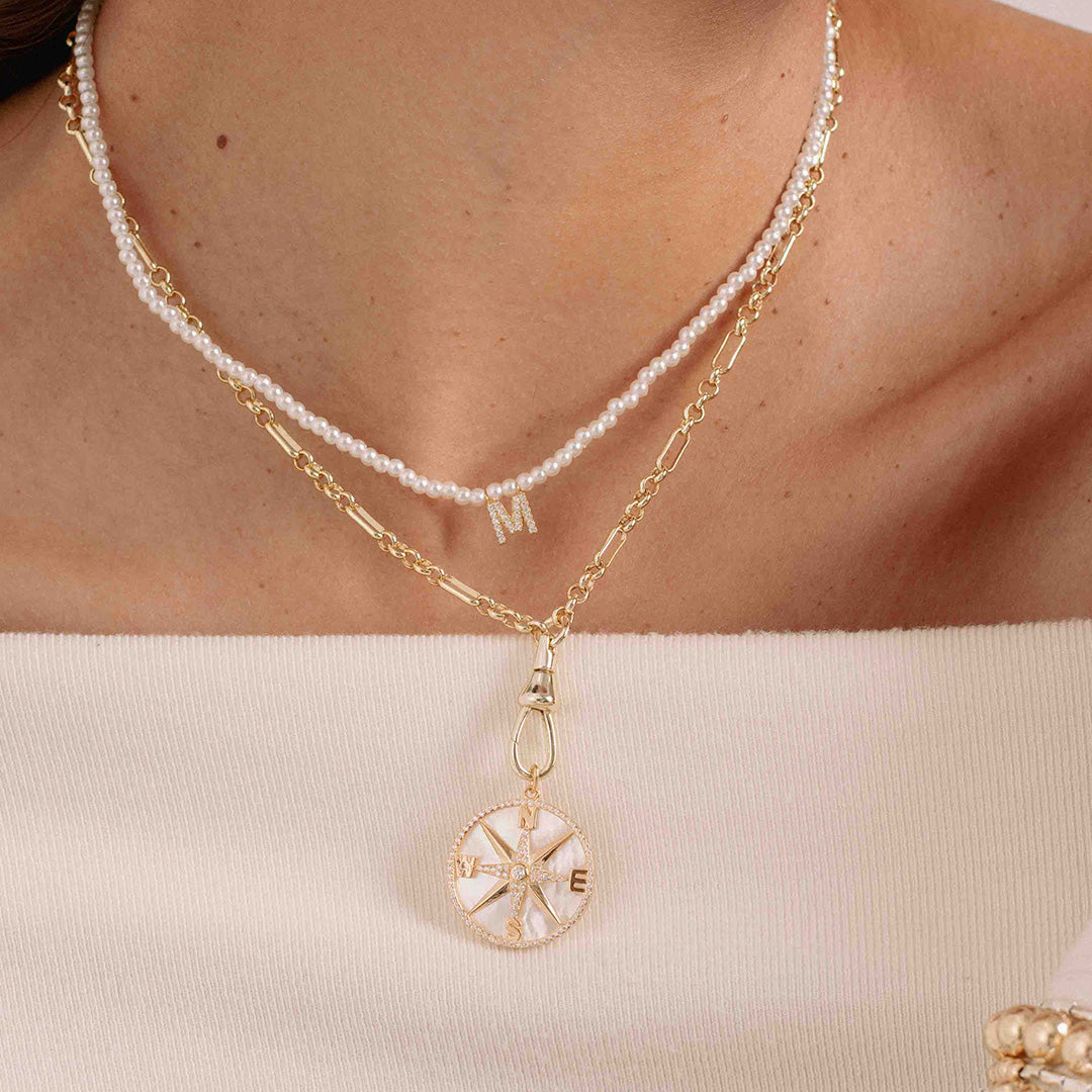 Cadena MiniPearls Letra