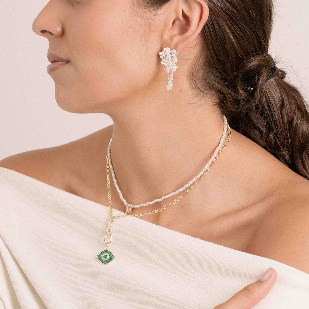 Cadena MiniPearls Letra