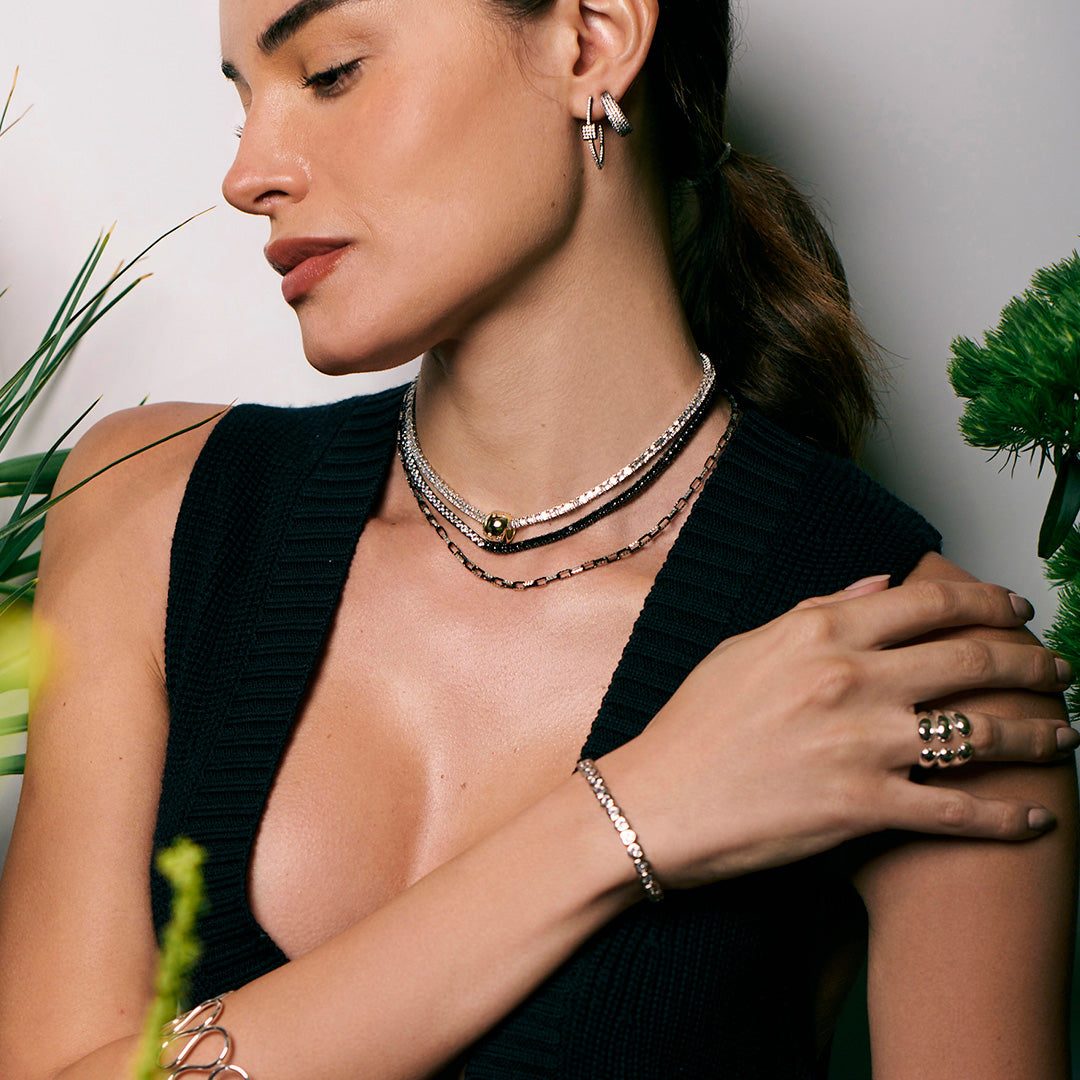 Dije Center Stone Spacer Charm