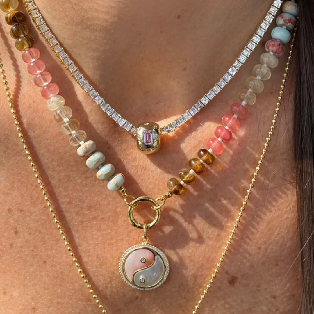 Dije Center Stone Spacer Charm