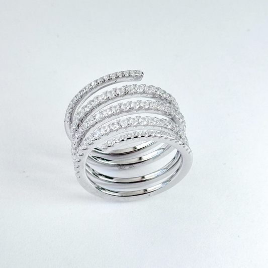 Anillo Shimmer Plateado