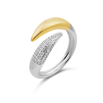 Anillo Bold Two Tone Claw