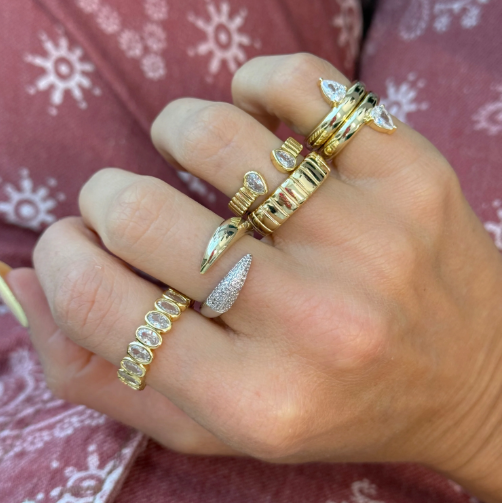 Anillo Bold Two Tone Claw