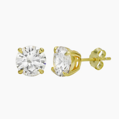 Aretes Round Diamond Studs