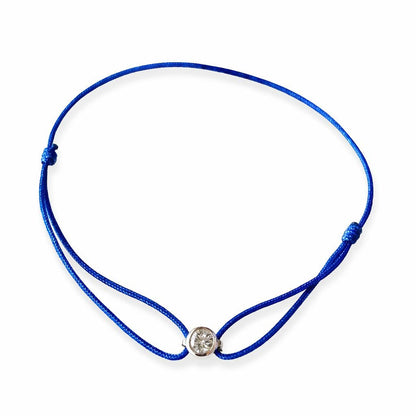 Pulsera Hilo de Seda y Diamantes de Laboratorio