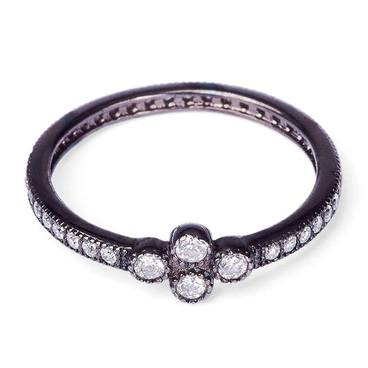 Anillo Black Flower
