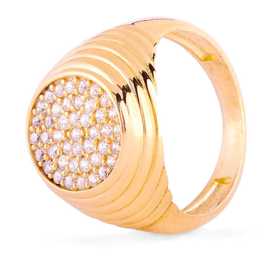 Anillo Círculo dorado