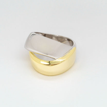 Anillo Sienna bicolor