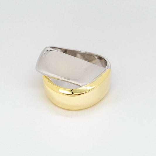 Anillo Sienna bicolor