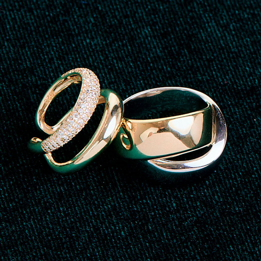 Anillo Sienna bicolor