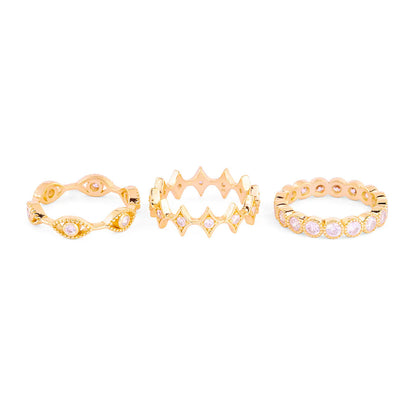 Anillo Trío Gold Band