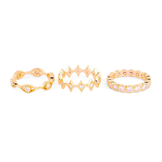 Anillo Trío Gold Band