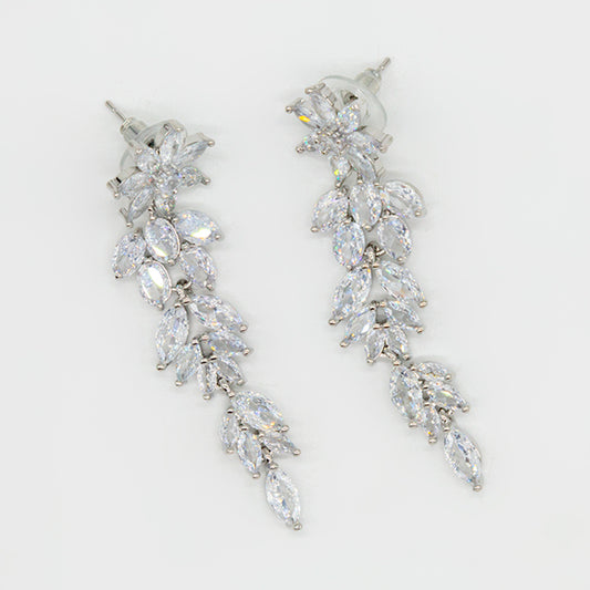 Aretes Aura plateados