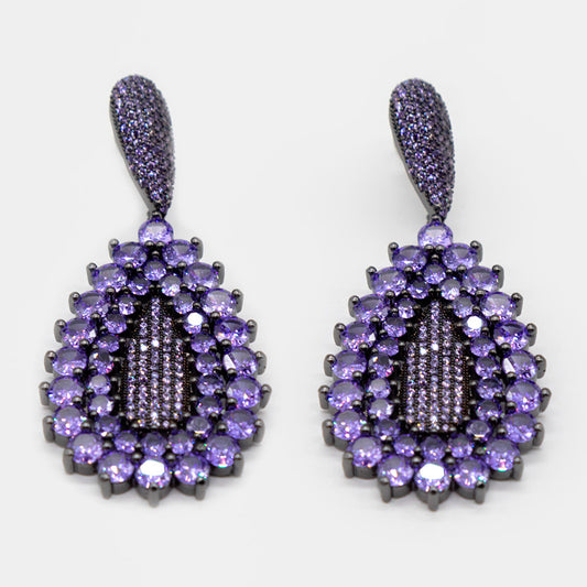 Aretes Aurora morados