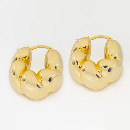 Aretes Crepúsculo dorados