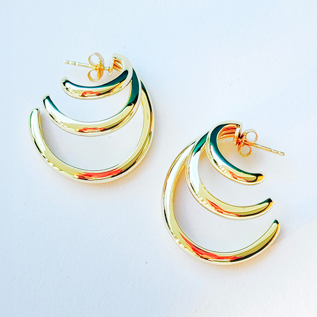 Aretes Dorados Glitz
