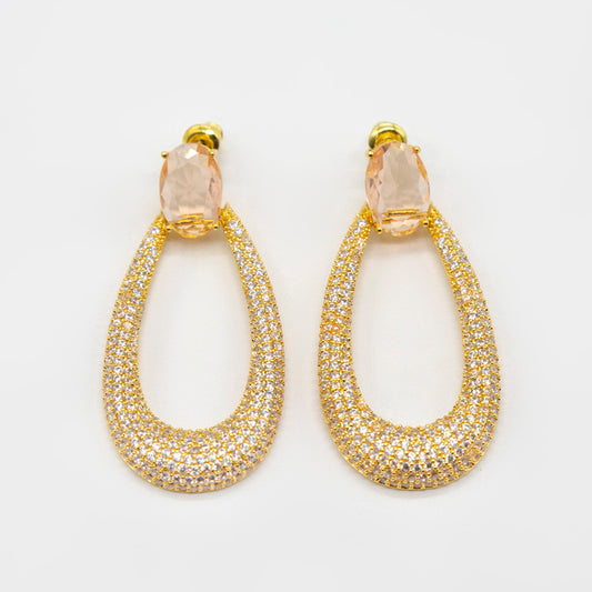 Aretes Flama dorados