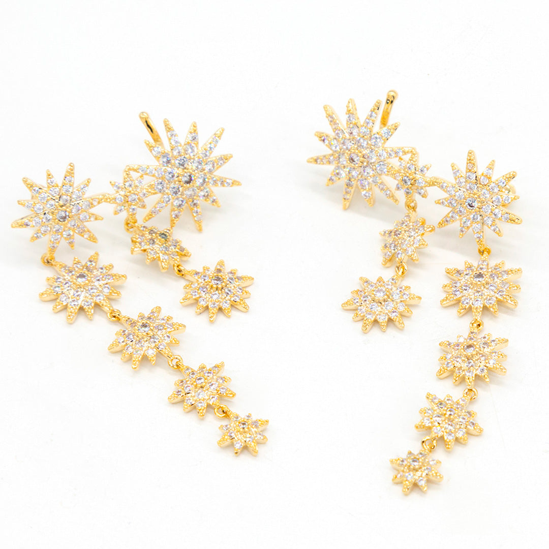 Aretes Fulgor dorados