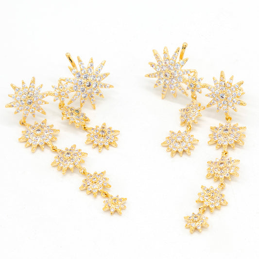 Aretes Fulgor dorados