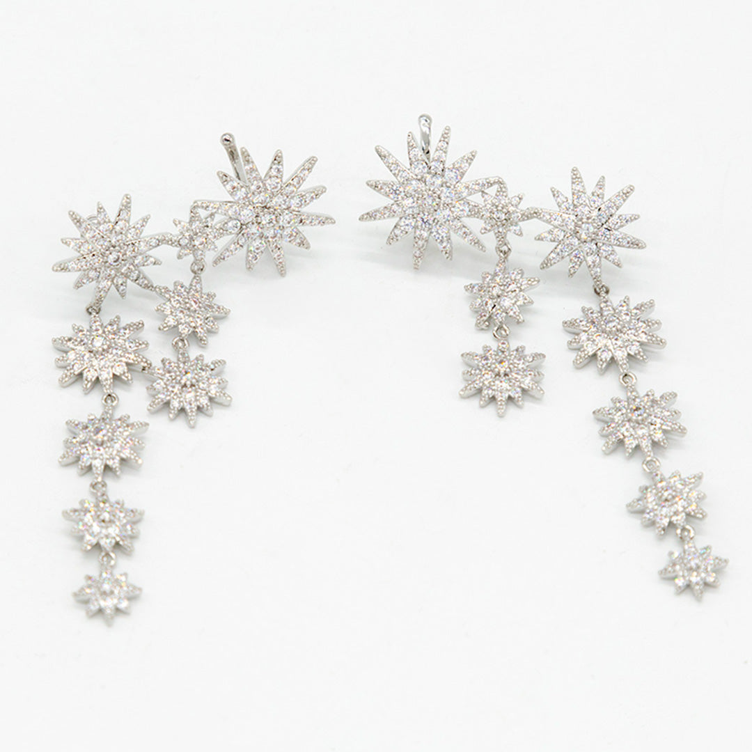 Aretes Fulgor plateados
