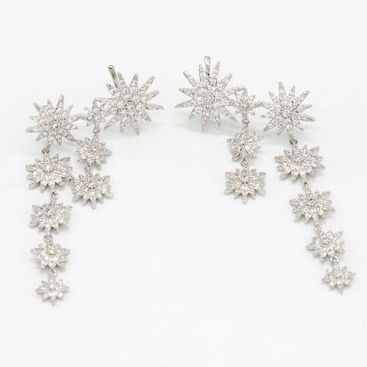Aretes Fulgor plateados