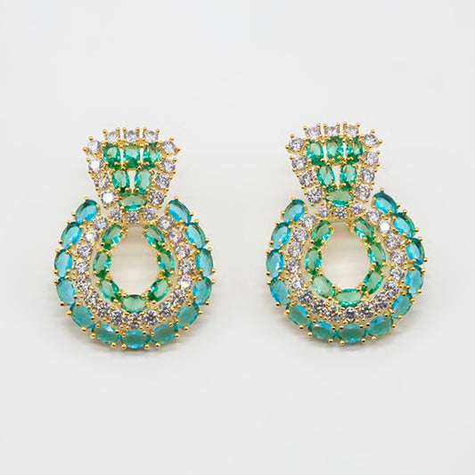 Aretes Halo dorado