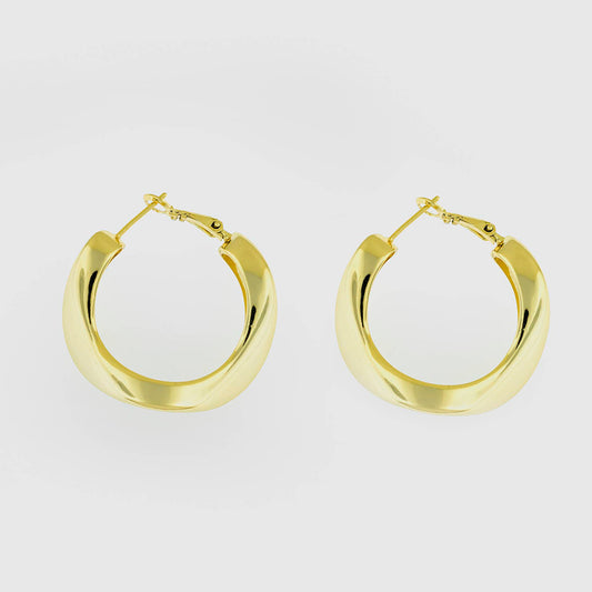 Aretes big gold hoops