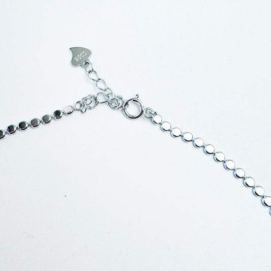 Cadena Plateada Flat Dot