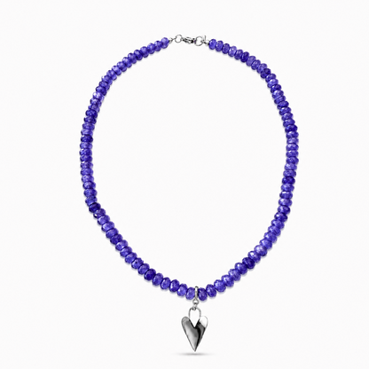 Collar Liria Amatista |Piedra Natural Violeta