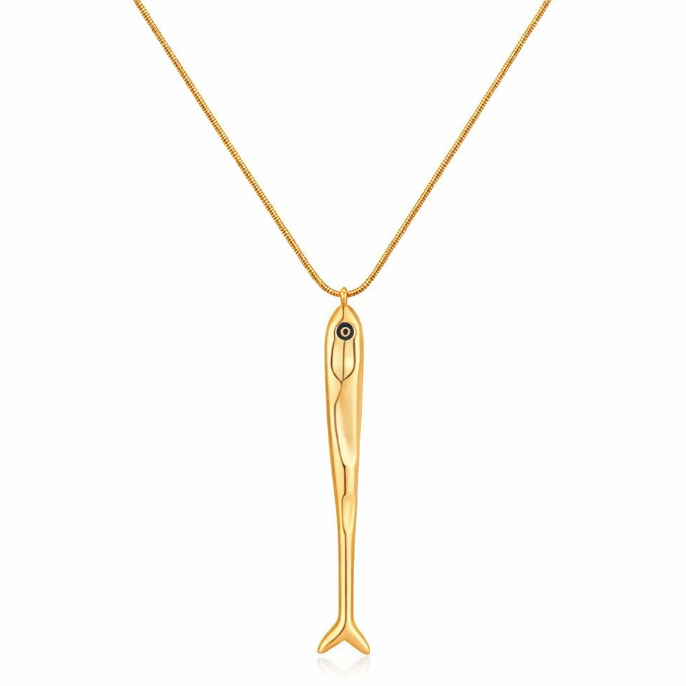 Cadena Dorada Ocean con dije de pez