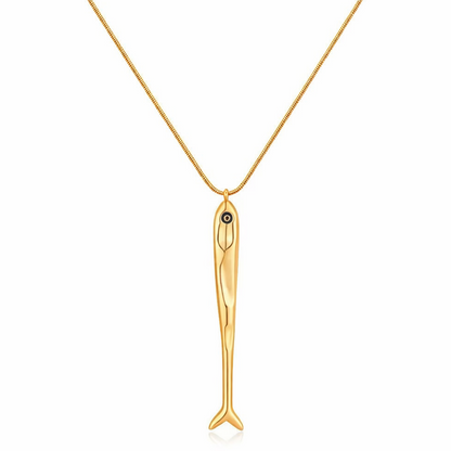 Cadena Dorada Ocean con dije de pez