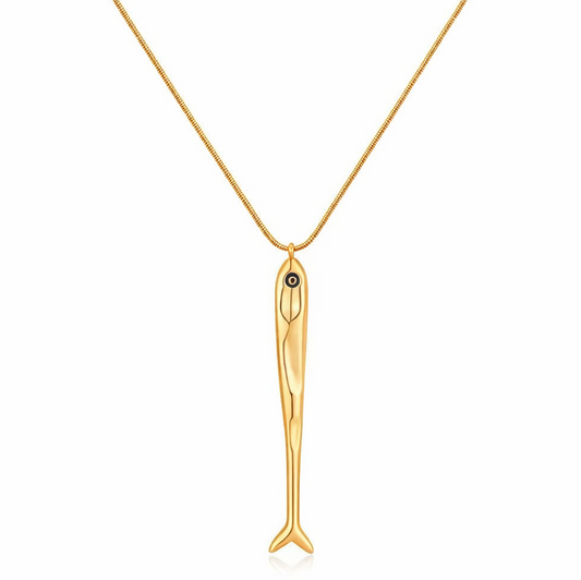 Cadena Dorada Ocean con dije de pez