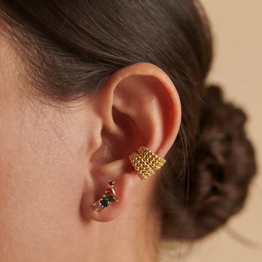Earcuff Golden Dots