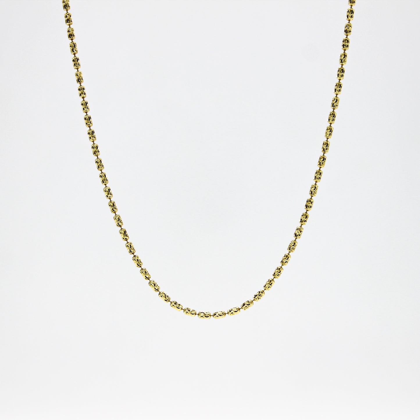 Cadena Dorada Oval Dots