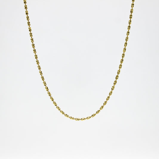 Cadena Dorada Oval Dots
