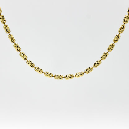 Cadena Dorada Oval Dots