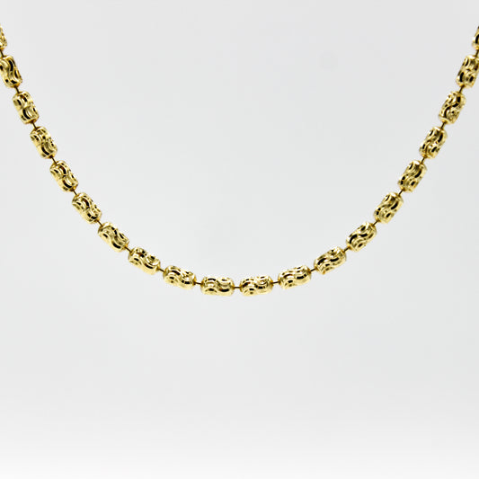 Cadena Dorada Oval Dots