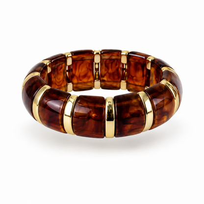 Pulsera Verano Multicolor |Brazalete elástico en Resina