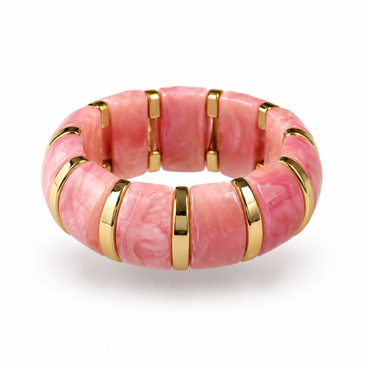 Pulsera Verano Multicolor |Brazalete elástico en Resina