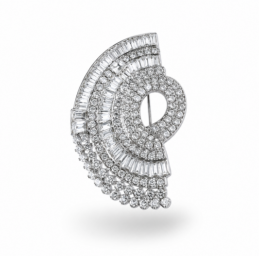 Broche Plateado Flare